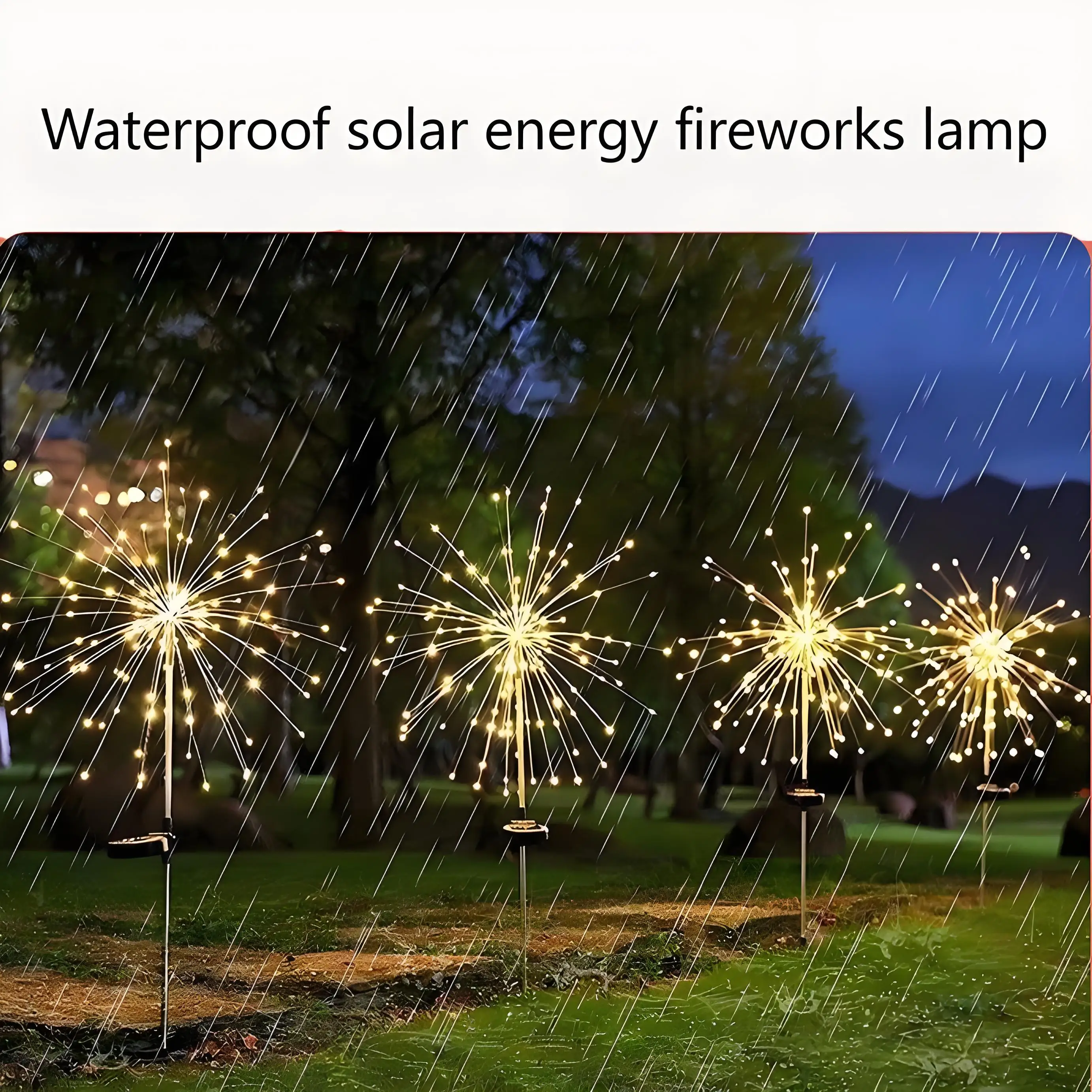 

LED Solar Power Firework Lights Solar Outdoor Lights LED Light Waterproof Outdoor Lawn Lamp for Christams Navidad Garden Decor