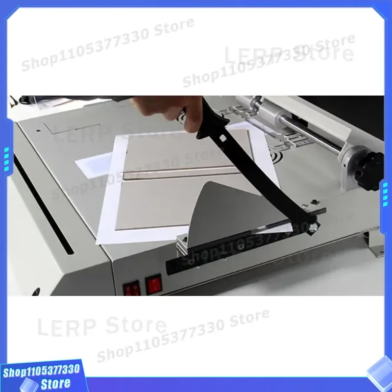 KDC 100P Hardcover Book Cover Maker Machine with Groove Function for DIY Binding Craft Tool Equipment Hardcover Book Cover