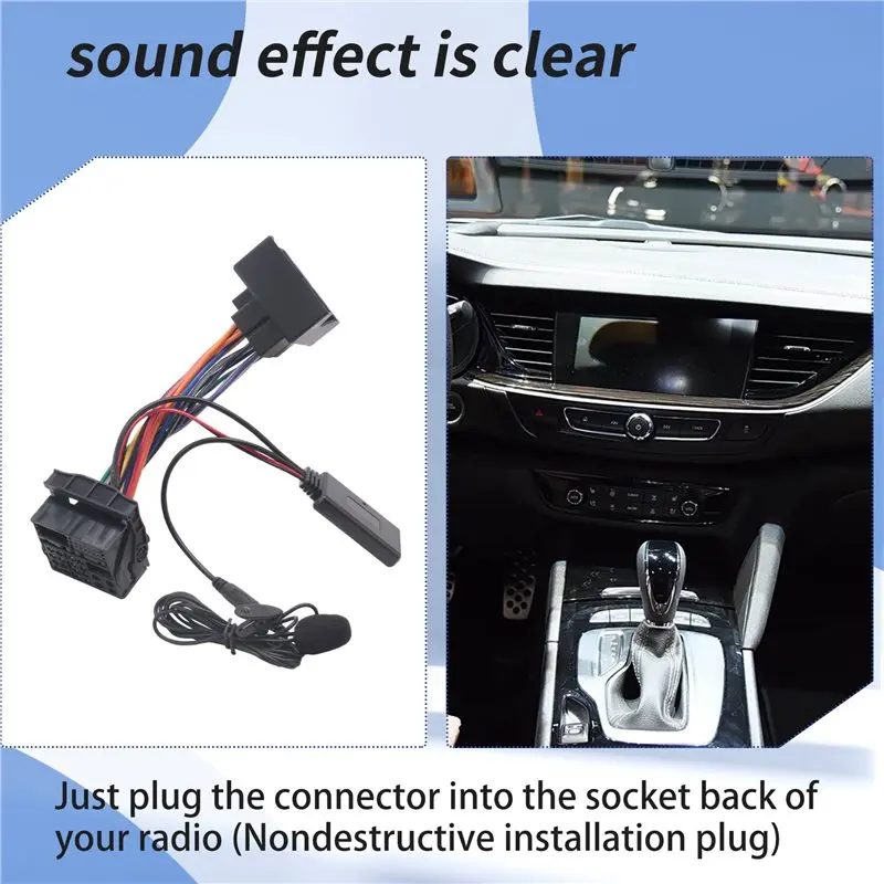 Customer Favorite Bluetooth+ External Microphone Audio AUX Cable Adapter For Opel CD30 CDC40 CD70 DVD90 For Opel