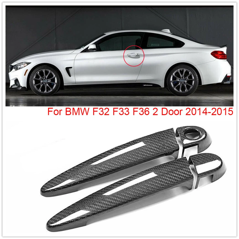 

For BMW E87 F20 F21 F22 F23 E90 E92 E93 F30 F35 GT F34 F32 F33 F36 Carbon Fiber Exterior Door Handle Cover Without Sensor Hole