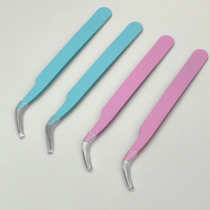 Precision Eyelash Tweezers Stainless Steel False Lash Extensions Professional Lash Tools For Salon DIY Makeup Home Use