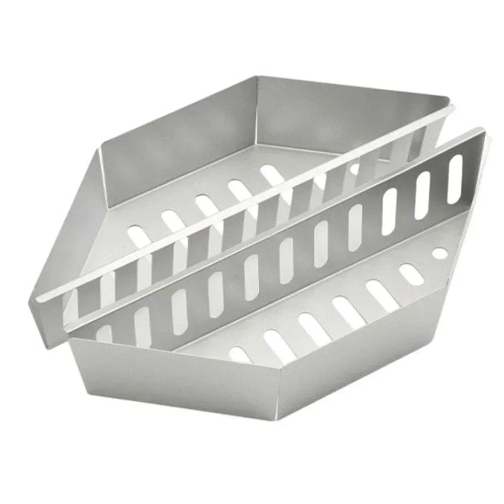 

2pcs Carbon Basket For Outdoor Cooking Charcoal Basket Outdoor Barbecue Zinc Plated BBQ Tool Carbon Basket Spare Parts