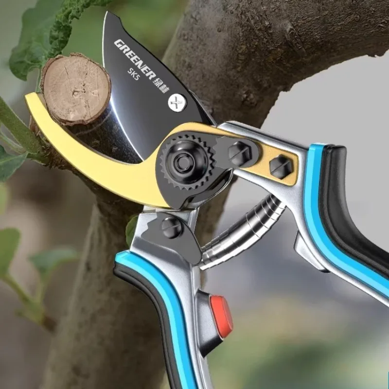 

Профессиональные секаторы с трещоткой, удобные, регулируемые, экономящие усилия, для обрезки фруктовых деревьев, для резки толстых веток, садовые инструменты