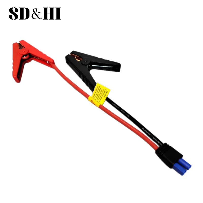 

1 Piece Jump Starter Alligator Clip Starting Device Emergency Battery Jump Cable Clamps For Car 12V With EC5 Plug Connector