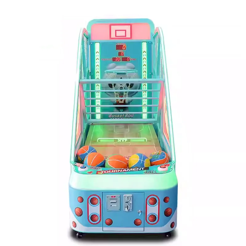

Deluxe basketball machine, macaron game machine, chronograph and scoring amusement park cute pet