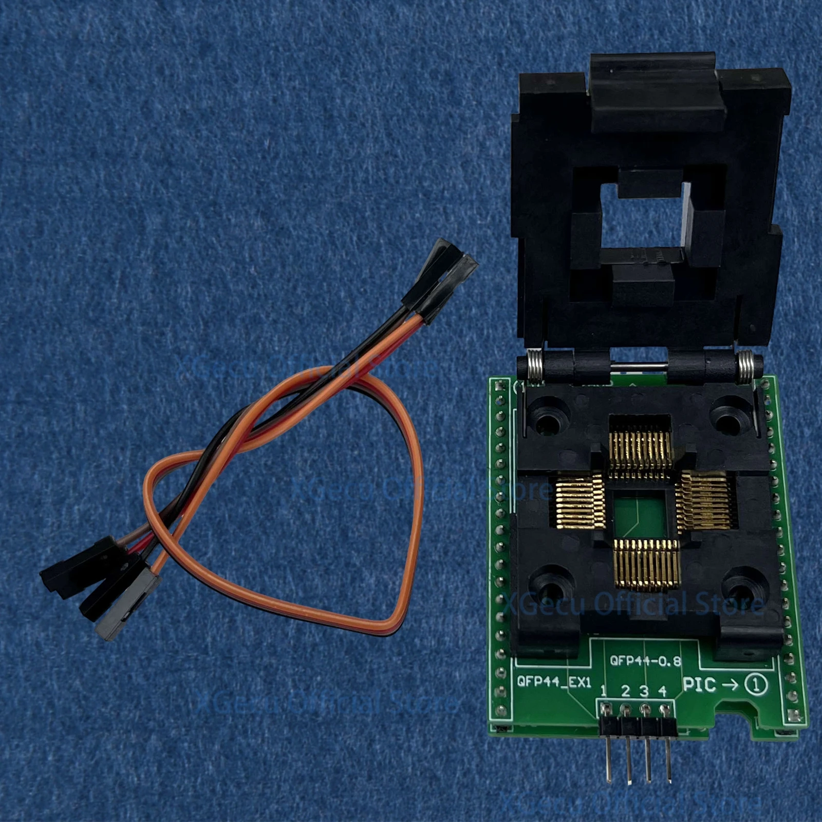 QFP44_EX1 QFP44 TO DIP40 (C51 AVR PIC 3 IN 1)  IC Test Socket Programming Adapter / Converter for XGecu T48 Programmer