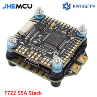 JHEMCU F722 Stack 55A GF30F722-ICM F7 Flight Controller RuiBet 45A/55A 4INI 3-6S ESC F722 Flight Controller For RC FPV Drone