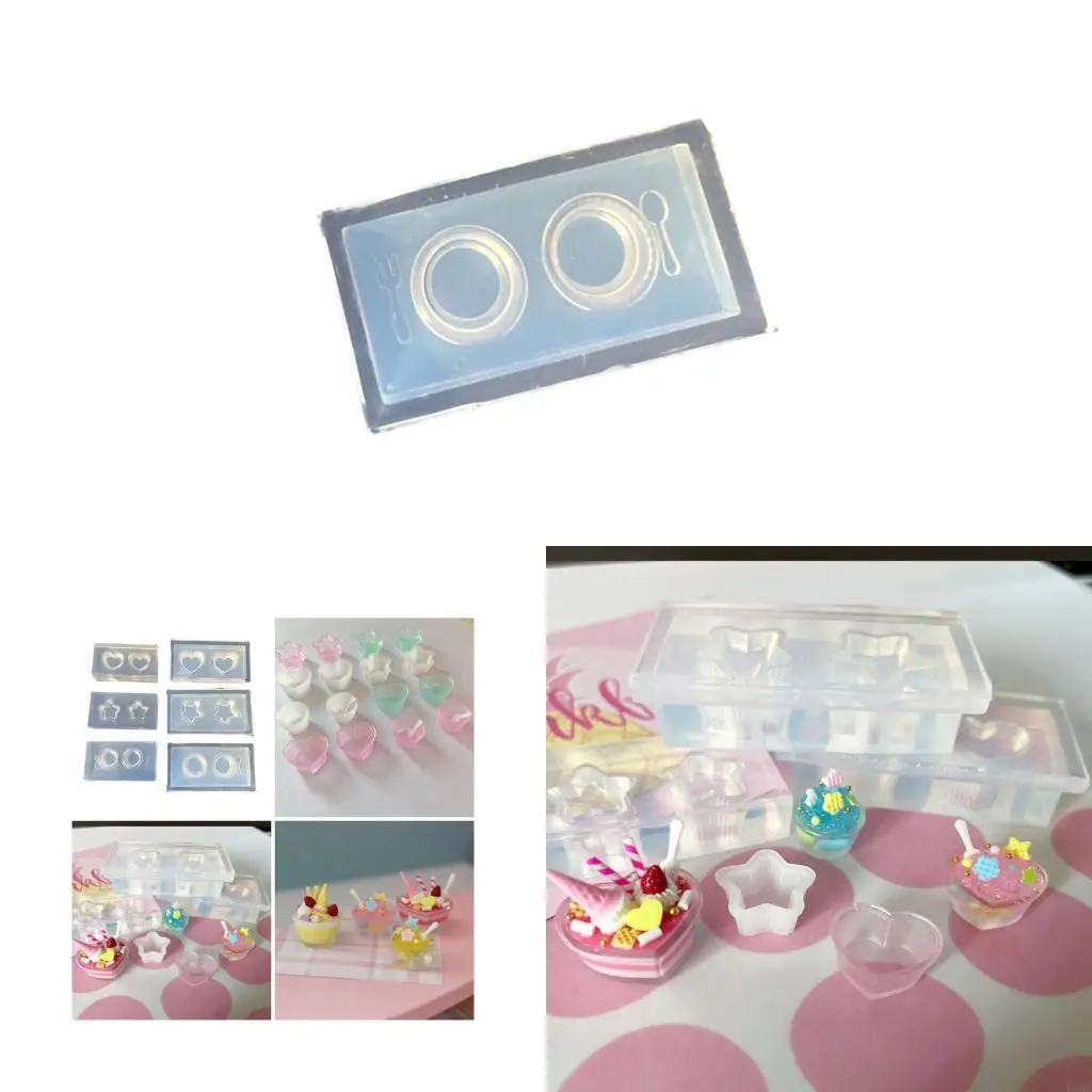 

R3MC Reusable Silicone Molds Handmade Art Supplies Various Bowl for Creating Detailed Small and Artistic Crafts