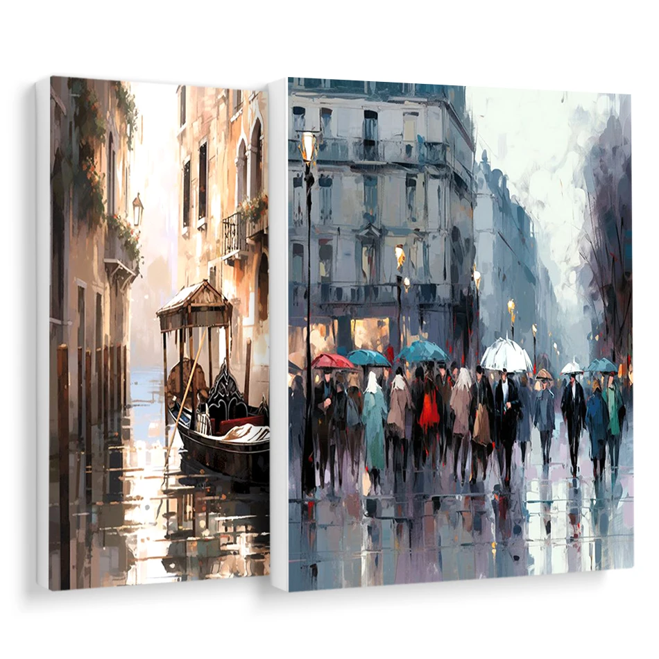 

RUOPOTY Diy Painting By Numbers cityscape Acrylic Paints Color Markers Drawing Canvas Picture Crafts For Handiwork Room Decor