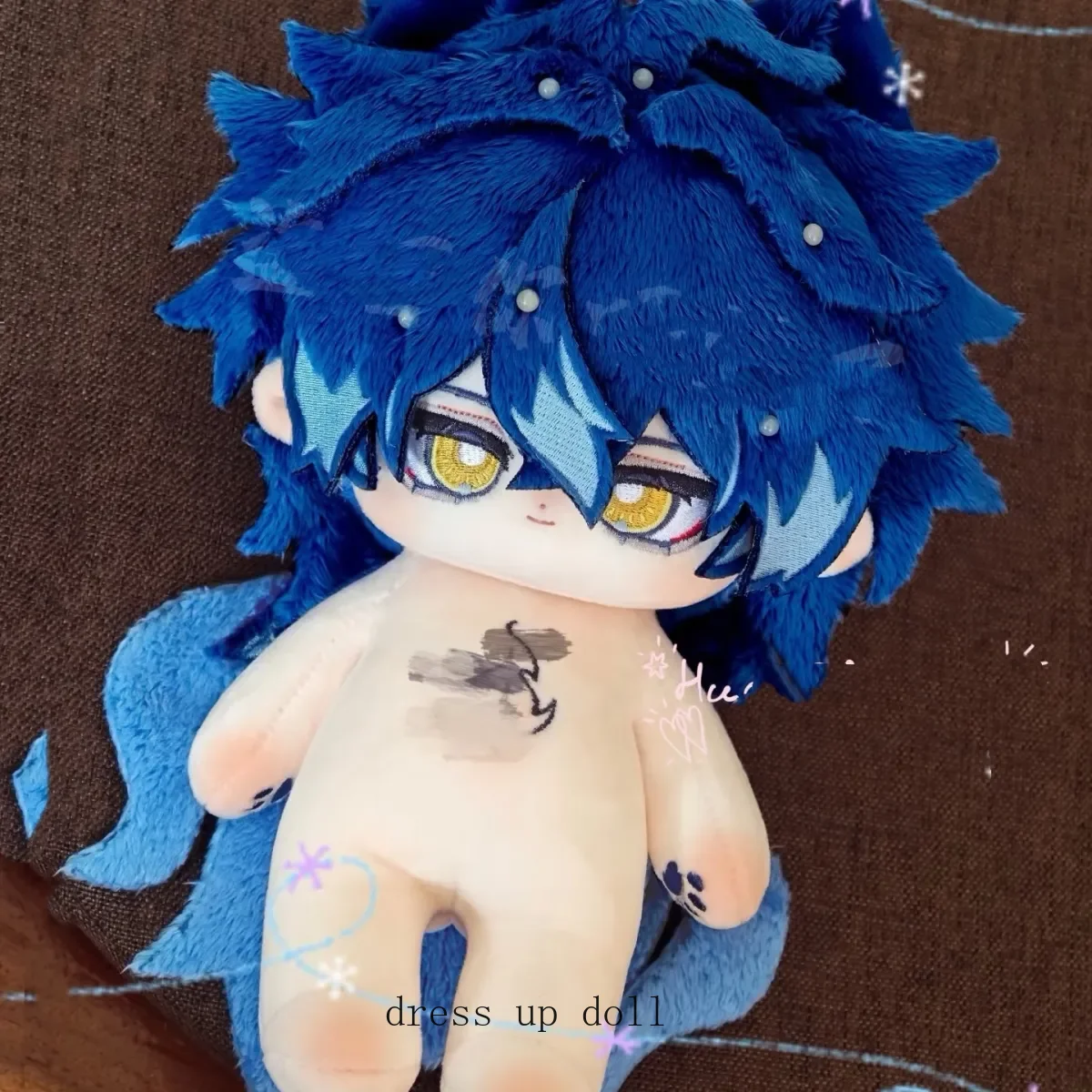 

20 см Genshin Impact Kyryll Chudomirovich Flins, милая плюшевая кукла в стиле аниме, одежда для тела, плюшевые игрушки, фигурки, подарок