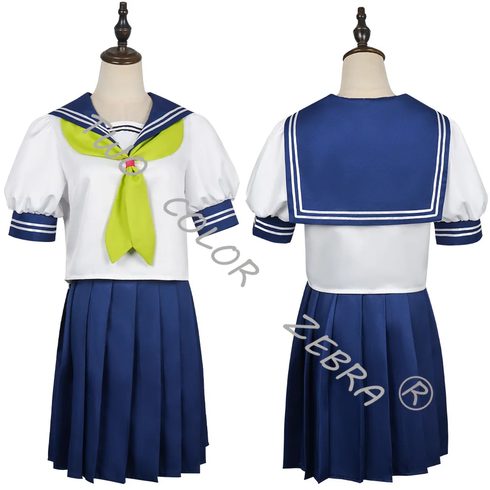 New Anime You and I Are Polar Opposites Miyu Suzuki Cosplay Costume Wig JK School Uniform Cute Japanese Style Campus Set view 2