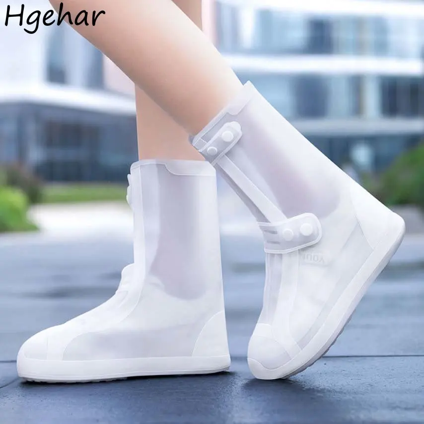 Outdoor Thick Rain Boot Covers Waterproof Anti-slip Silicone Shoe Protectors Rainy Portable Cycling Durable  Boots Cover