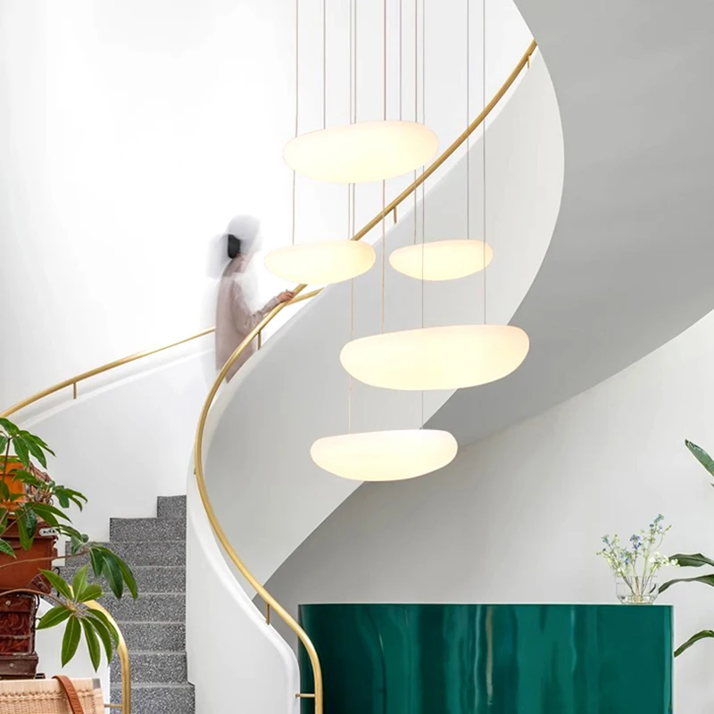 Imagem -04 - Modern Led Pendant Lights Lâmpada do Teto Stair Hanging Light Iluminação Interior Lustres para Sala de Estar