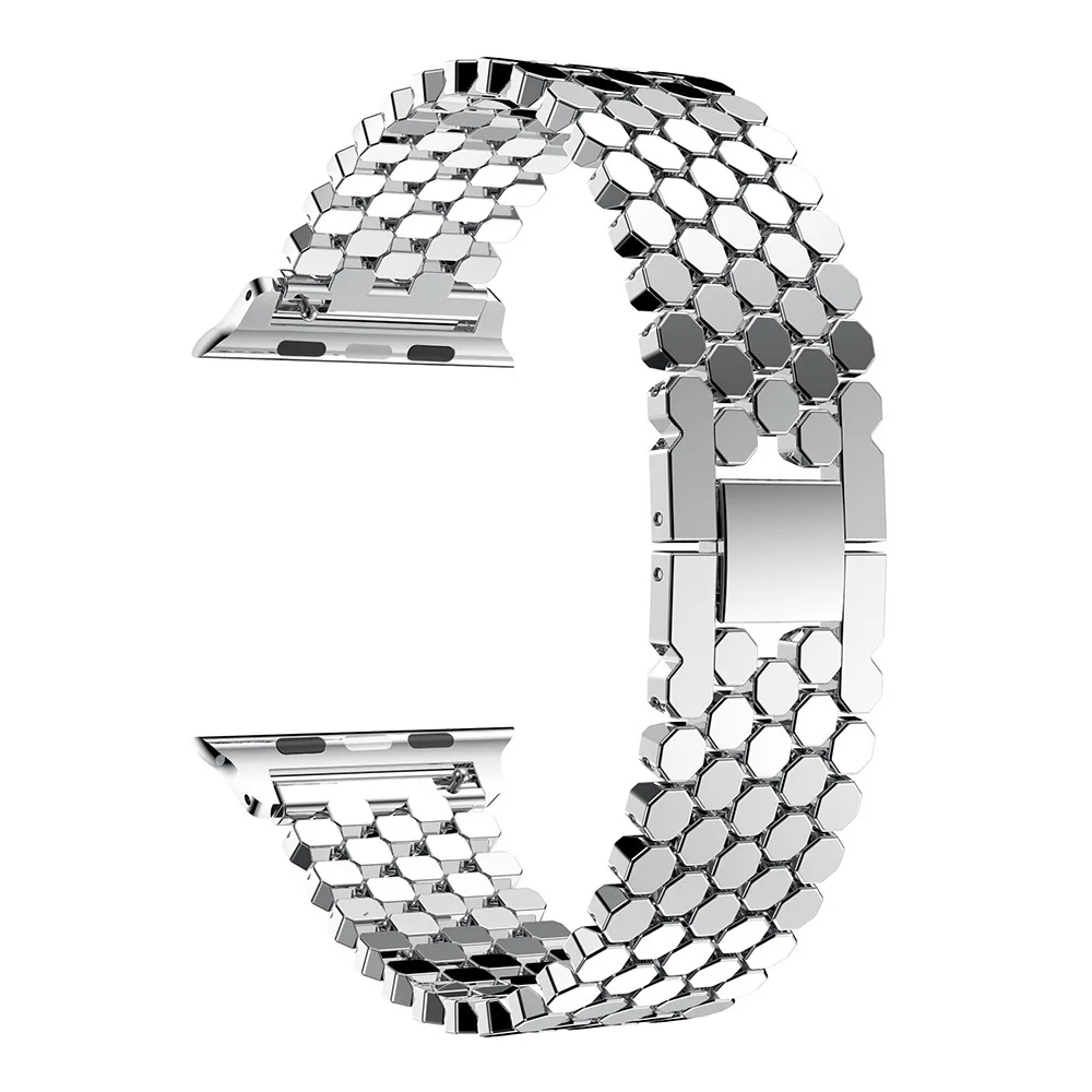 Roestvrij stalen band voor Apple Watch Band 45 mm 44 mm 41 40 mm Luxe armband Metalen ketting Polsband voor iWatch-serie 1-9 38 42 mm