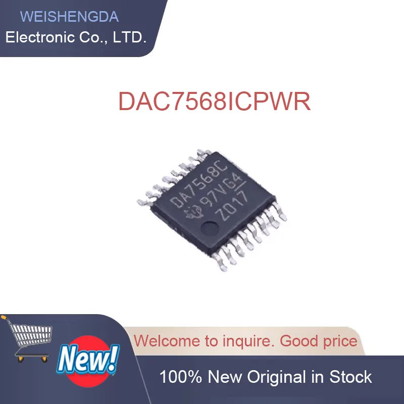 DAC7568 DAC7568I DAC7568IC DAC7568ICP DAC7568ICPWR TSSOP16 رقاقة في جديد الأصلي