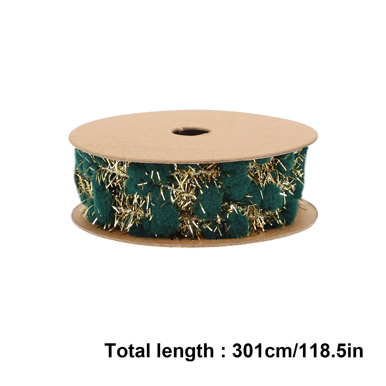 4 لفات عيد الميلاد بهرج الشريط الإبداعية كرة صوف شرائط شجرة عيد الميلاد زينة هدية لوازم التعبئة عيد الميلاد بهرج الشريط #3