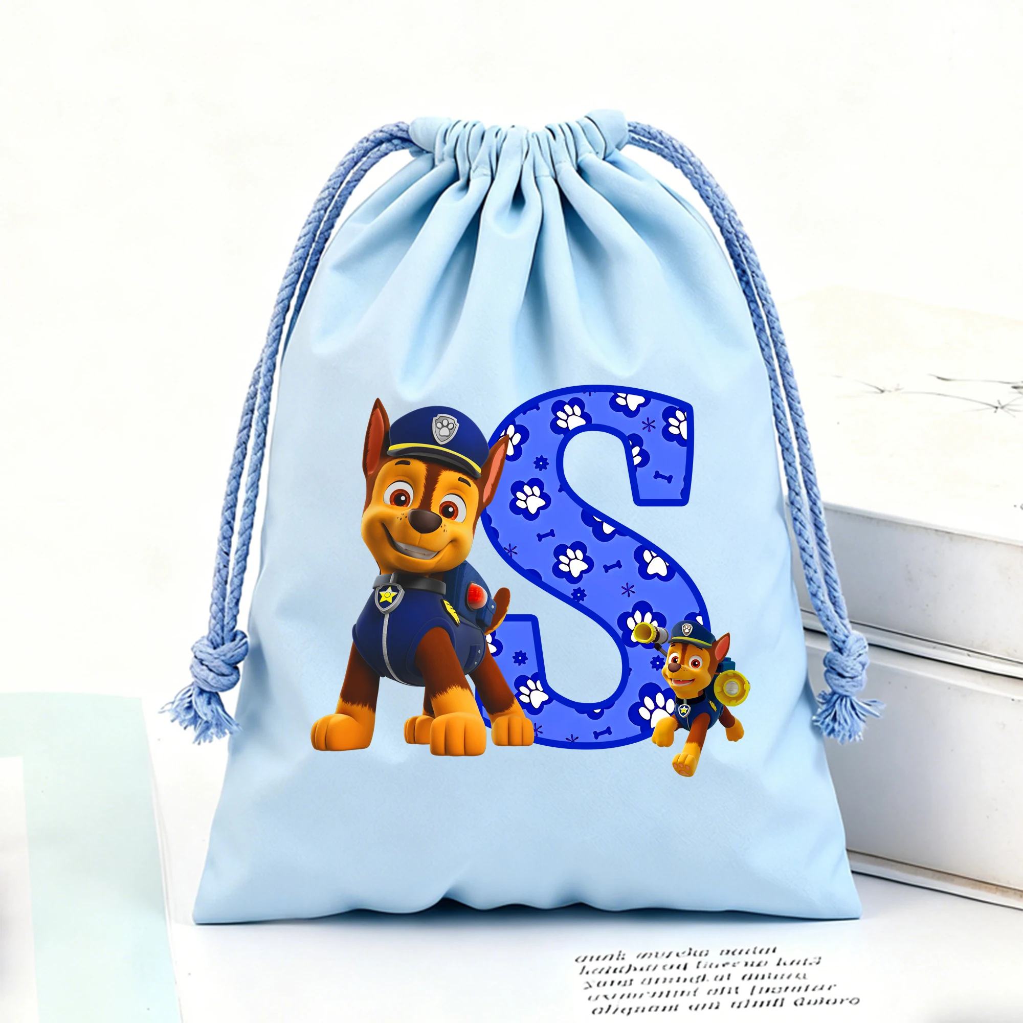 باو باترول الرباط أكياس أنيمي تشيس الفانيلا حزمة جيوب طباعة رسالة السفر الحلوى شنطة هدايا الاطفال المحمولة تخزين الحقائب