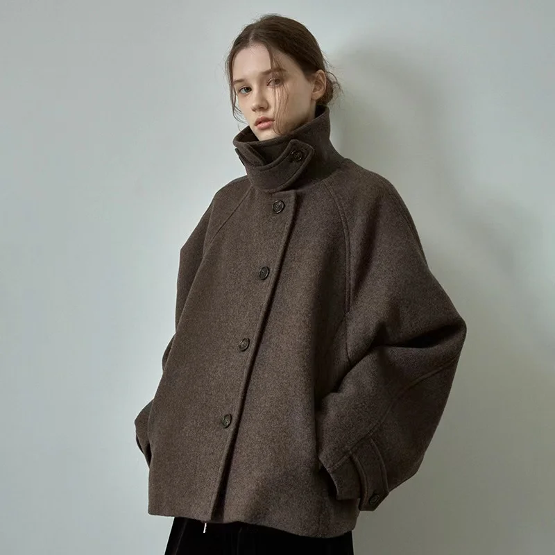 Women's Woolen Coat ort Airport Sle Autumn Winter New Arrival Faionable Ele Lady's Suit Other Material 00%