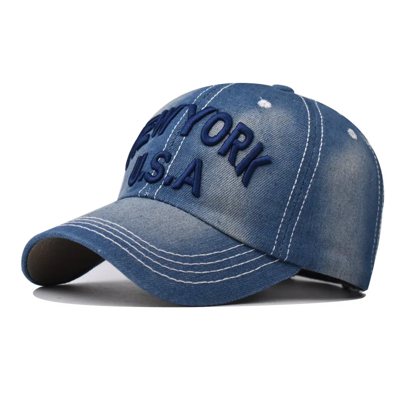 

New Washable Baseball Cap for Men Women Embroidered NEW YORK Letter Sunhat Unisex Outdoor Sports Snapback Fishing Baseball Hat