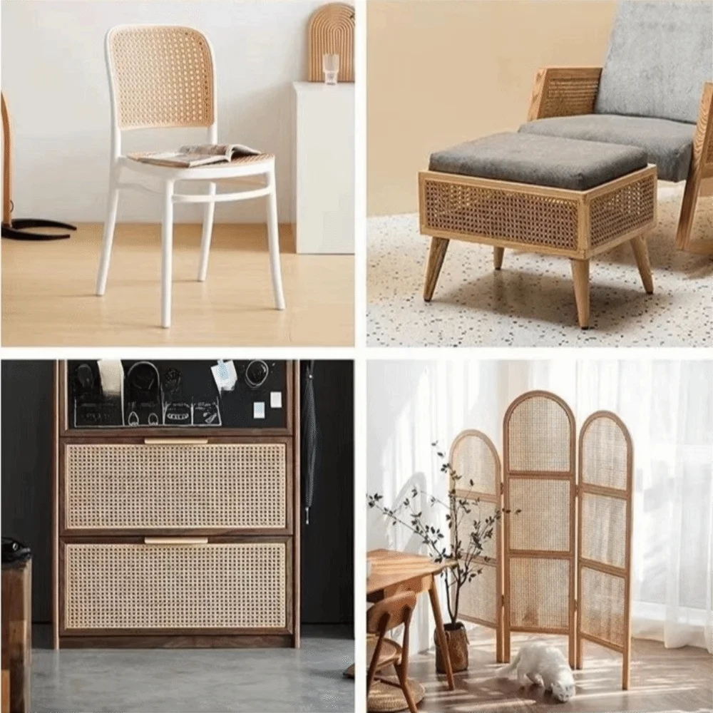 35-40 سنتيمتر الروطان حزام لفة المنسوجة يدويا مثمنة نسج تقليد الروطان حزام مقاوم للماء المنسوجة صافي الروطان في الهواء الطلق #5