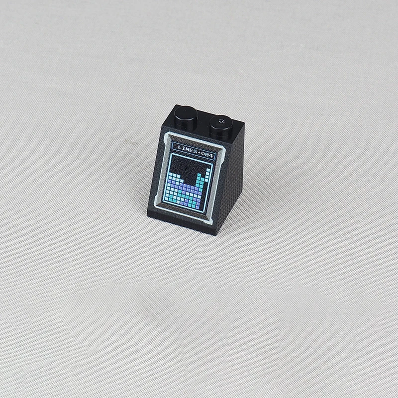 MOC 10PCS Part Bricks 3678 Game Screen Pattern Building Block Set 3678pb Russia Time House Decoration Particle Toy Children Gift