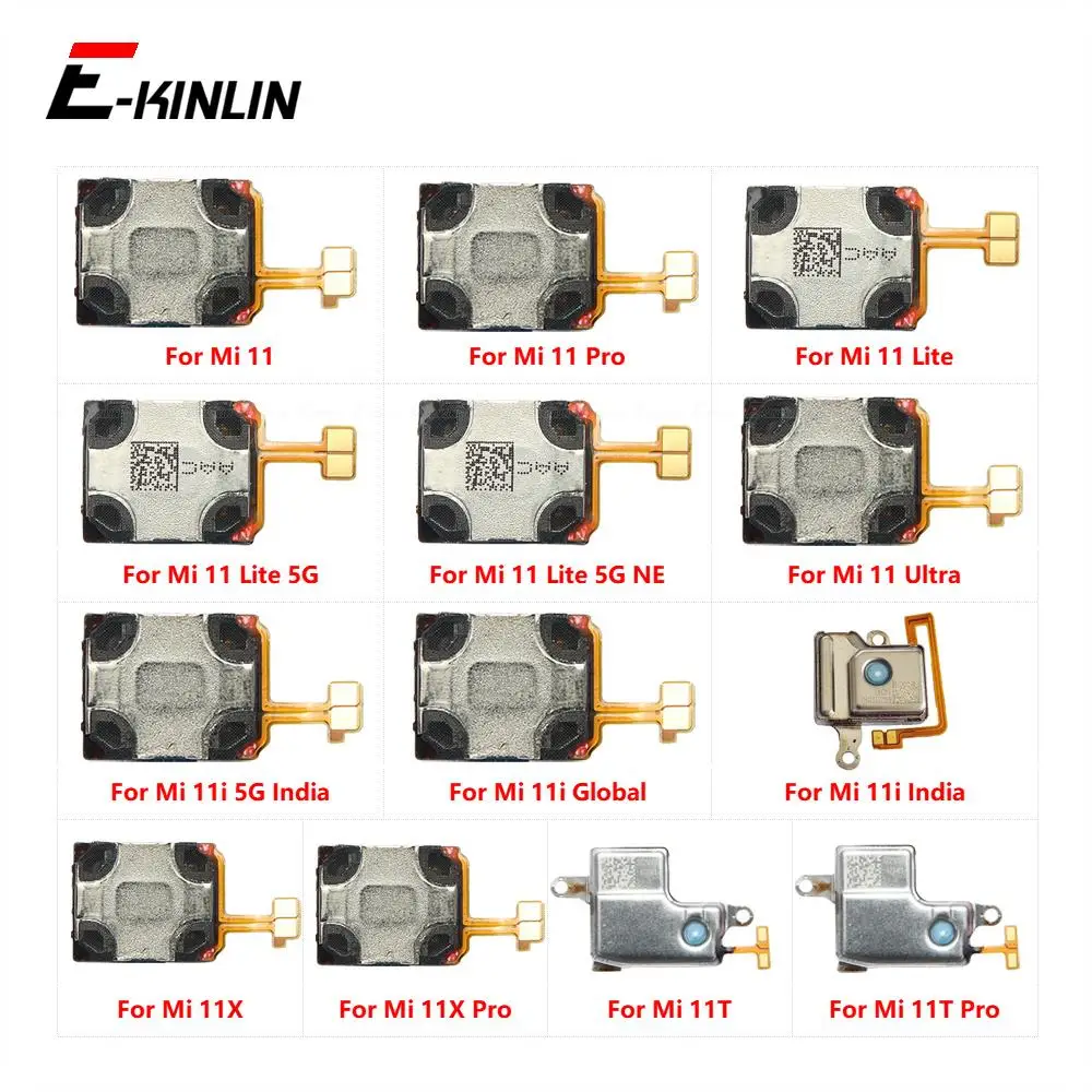 Górna przednia słuchawka nauszna głośnik do Xiaomi Mi 11 11i 11x11T Pro Lite Ultra 5G NE globalne części zamienne
