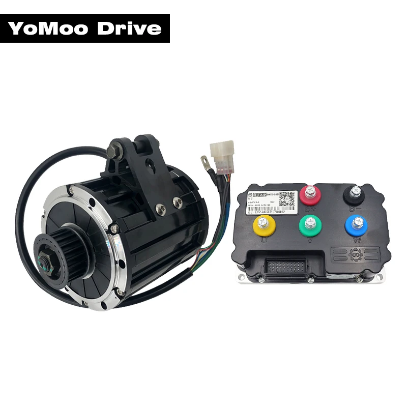 QS120 2000W 70H BLDC Mid Drive Motor With Fardriver ND72300 Controller For Electric Motorcycle ATV