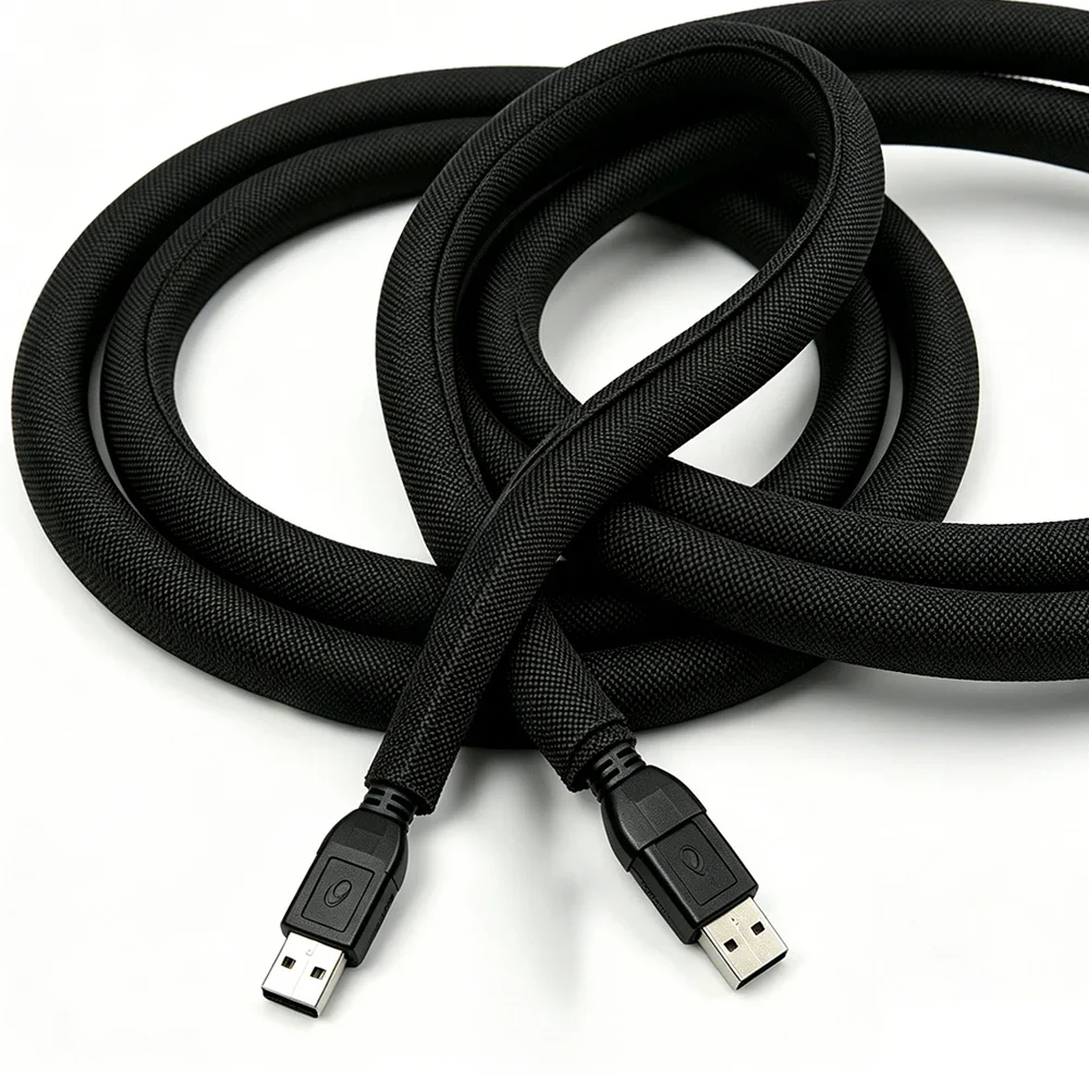 PET Self-close Braided Sleeve ID 3-50mm Self-Closed Insulated Wrap Self Closing Sleeved Line Organizer Wire and Cable Protector
