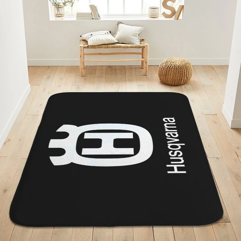 Custom Doormat Entrance Door H-Husqvarnas Porch Foot Mat Non-slip Hallway Corridor Carpet for Kitchen Bedroom Rug Slip-resistant