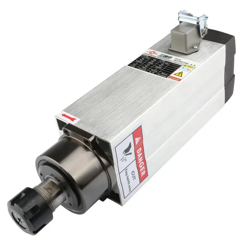 

Changsheng 3.5kw Spindle Motor Engraving Machine square Flange Air-cooled ER20 Woodworking Engraving Machine Accessories
