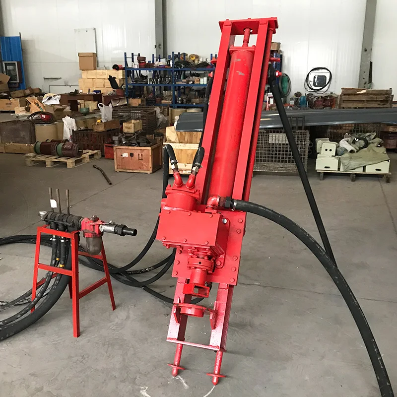 Customized Lightweight Pneumatic DTH Drilling Rig Mini Rock Drill 40m Multi Angle Drilling For Road Building