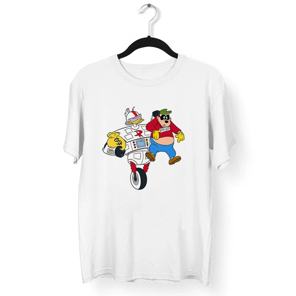 Harajuku Fashion Women T-Shirts Disney Cartoon Scrooge McDuck Print High Street Casual Round Neck Short Sleeve Tops Tees Unisex