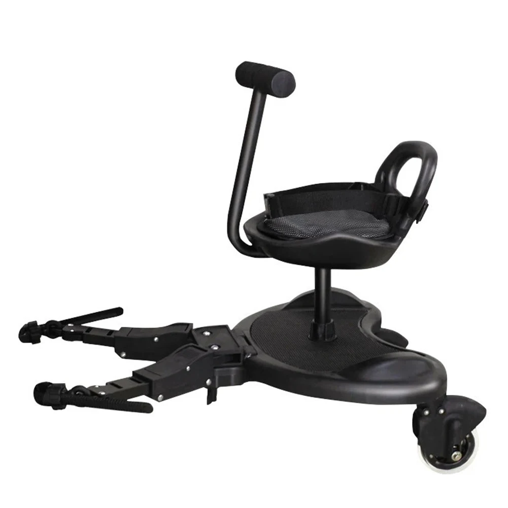 

Baby Strollers Pedal Adapter Kid Standing Plate with Seat Baby Prams Auxiliary Trailer Footrest Pushchair Step Board Accessories