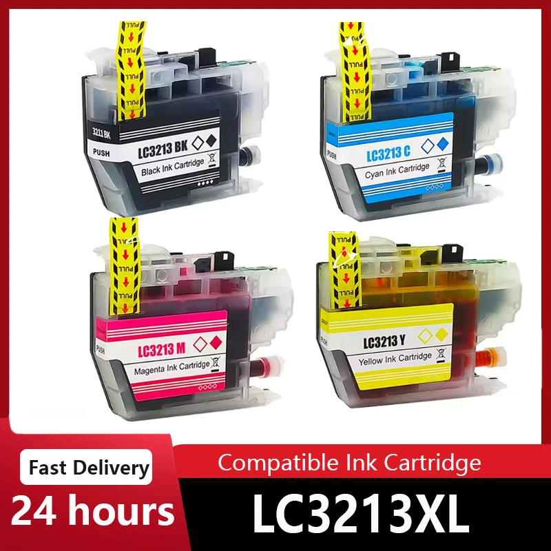Compatible LC3213XL LC3213 LC3211 Ink Cartridge For Brother DCP-J572DW DCP-J772DW DCP-J774DW MFC-J491DW MFC-J497DW Printer