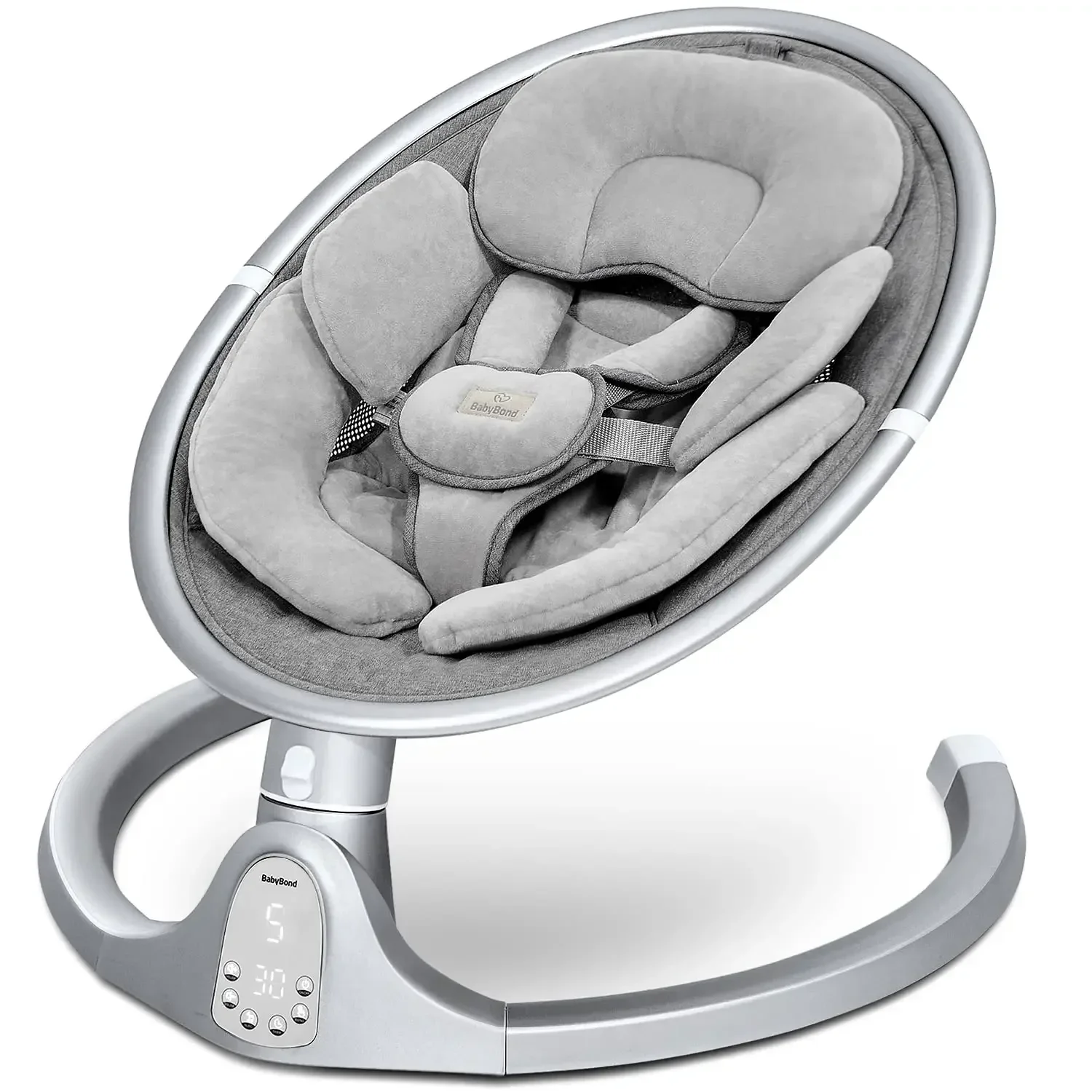 New Portable Intelligent Foldable Baby Rocking Chair 5 Rocking Modes 0-12 Months Customizable Baby Rocking Bed