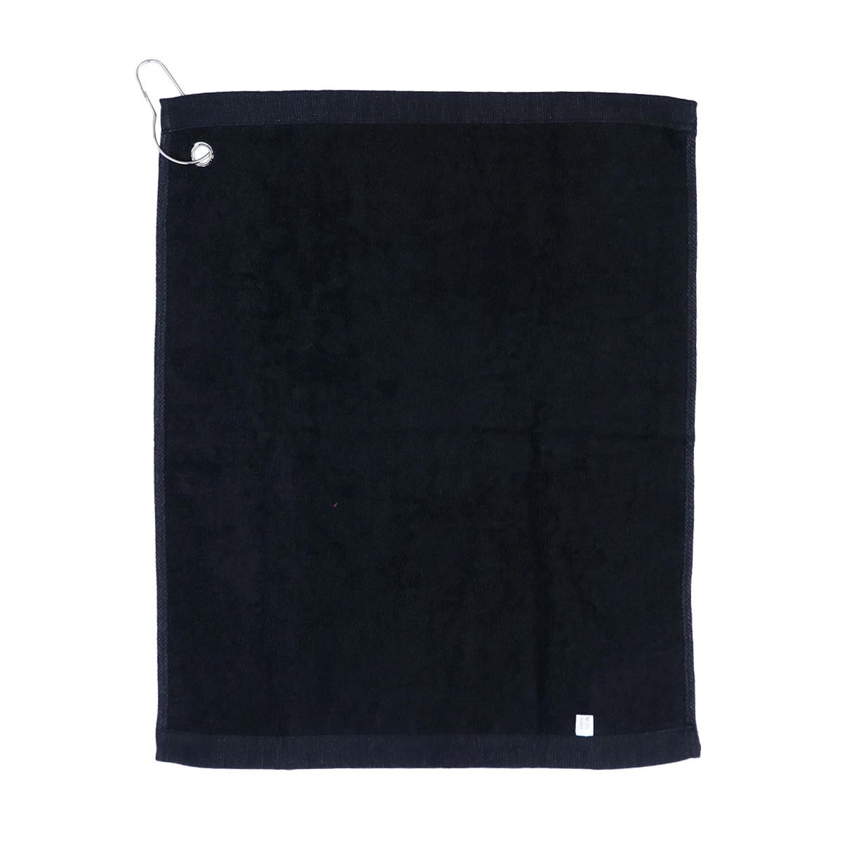 

3pcs Portable Towel Practical Hole Towel with Hook Comfortable Cotton Sports Towel for Outdoor Indoor Use (Black)