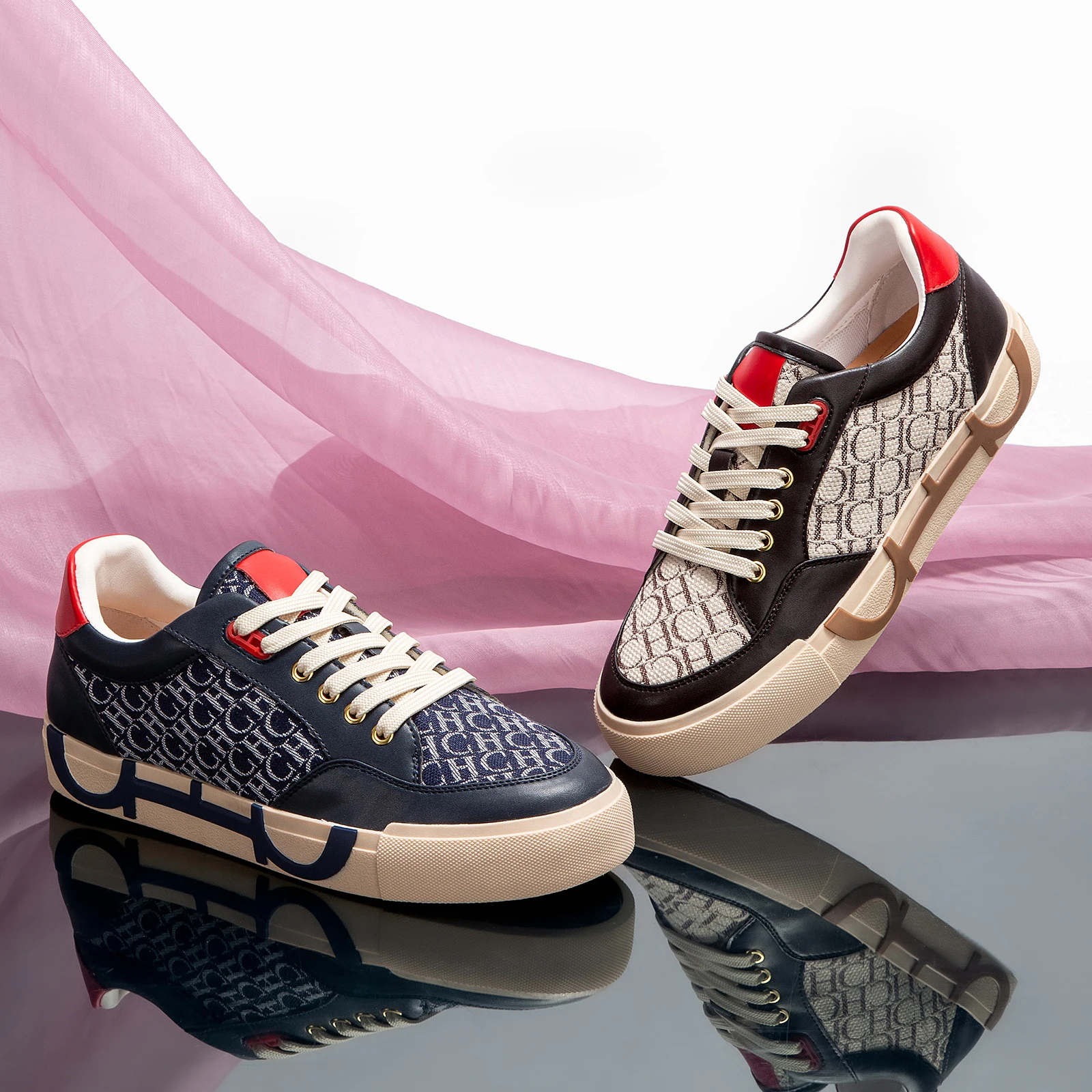 Colour Blocking Design Fashion Simple New Women's Casual Shoes Comfortable and Versatile Classic Letter Printing