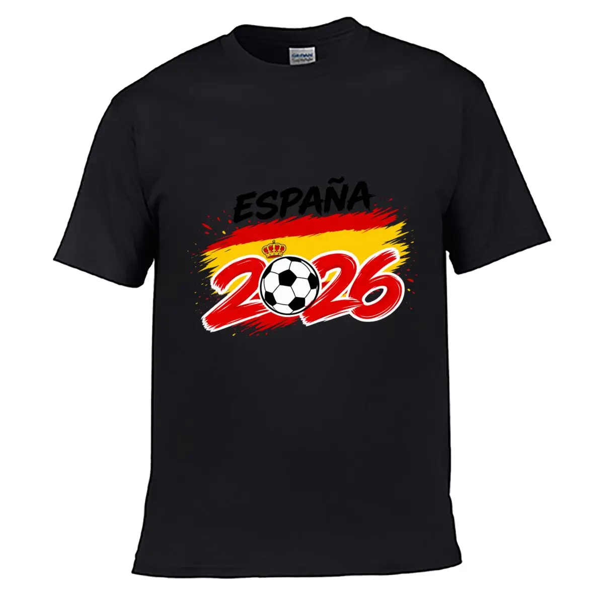 Espana 2026 Football Crown Spain Flag short-sleeved T-shirt