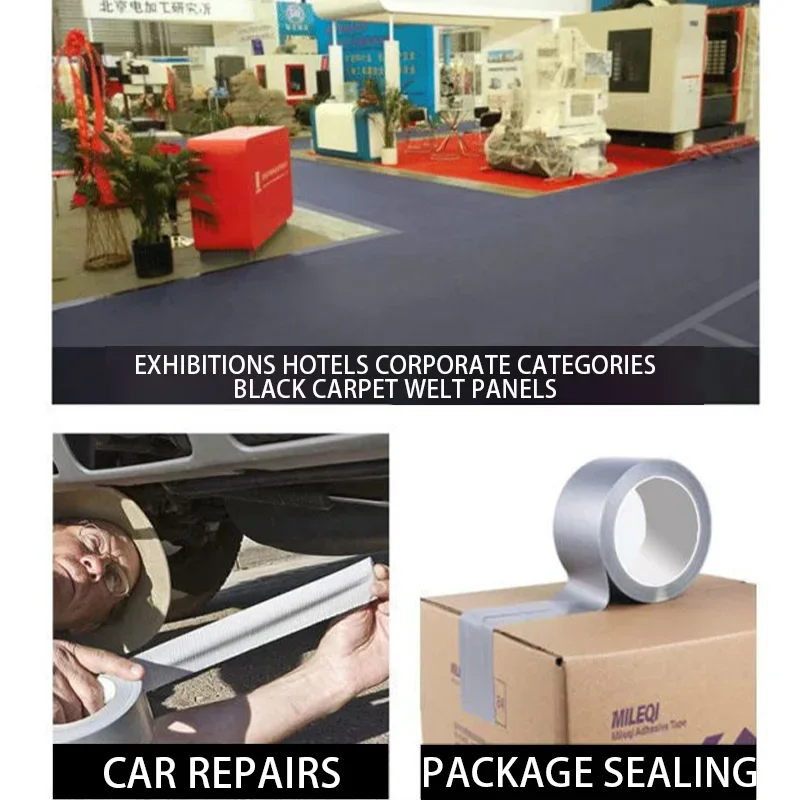 10M Super Sticky Cloth Duct Tape Carpet Binding Floor Waterproof Heavy Duty Industrial Adhesive Tape Repair Bundles image 3
