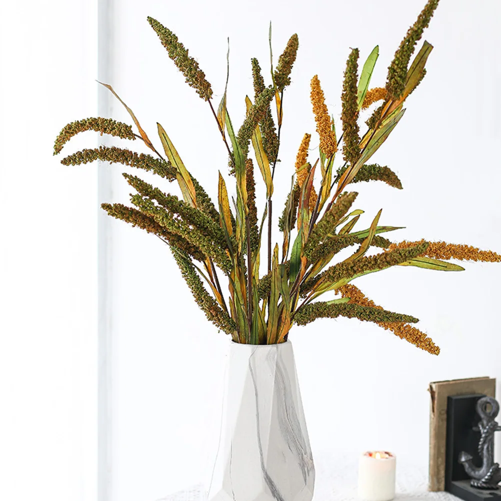 

Artificial Millet Ears Fake Wheat Ears For Indoor Outdoor Home Garden Decor Dried Wheat Stalks Bundle Brighten Living Space