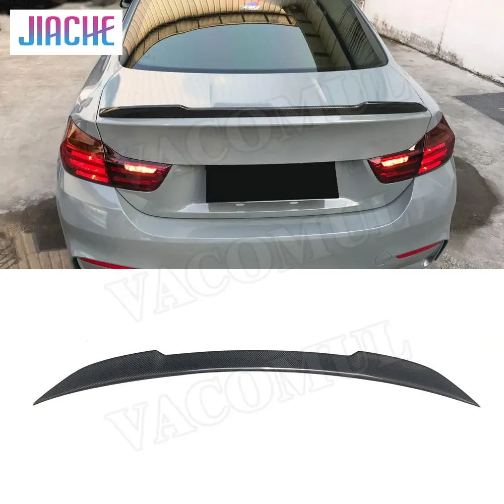 

JCYECF Carbon fiber FRP Rear Spoiler Boot Duck Wings For BMW 4 Series F82 M4 Coupe 2Door 2014 - 2017 Spoiler