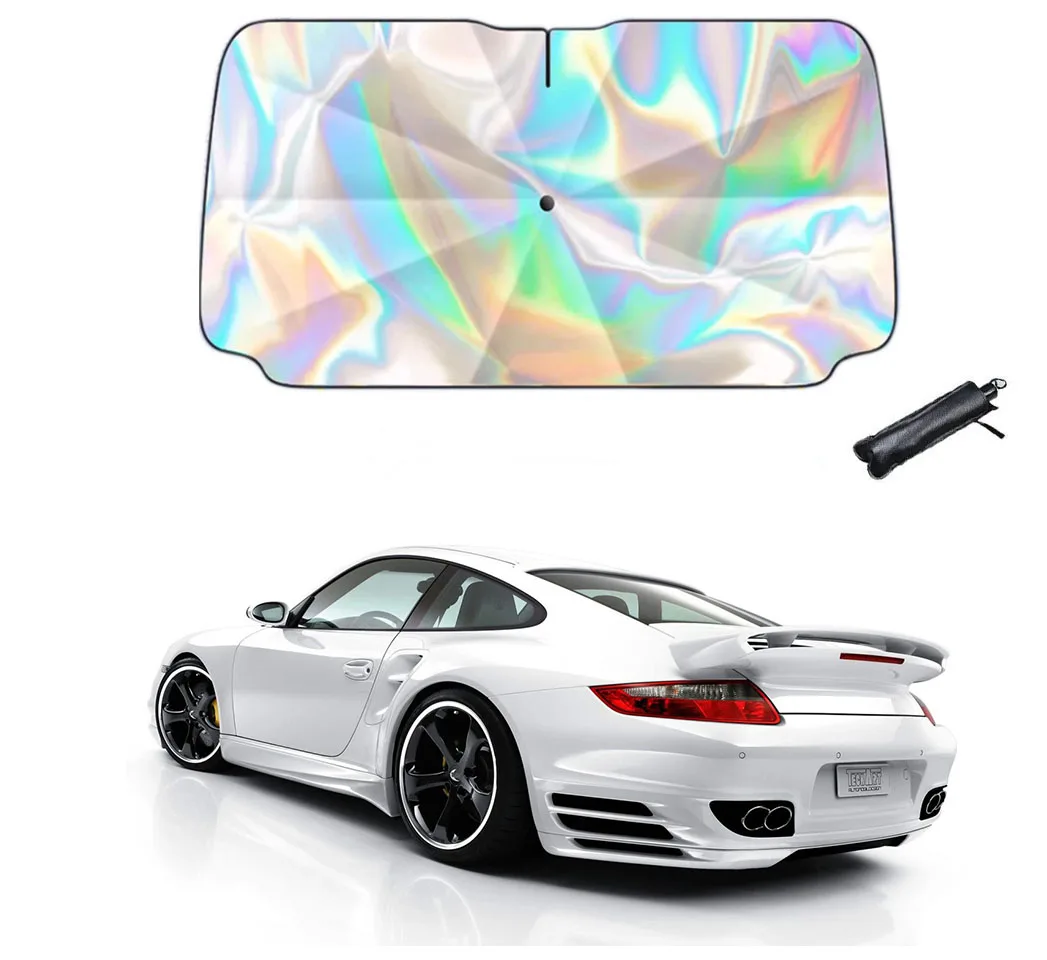 

Car Sunshade Umbrella Front Window Protection Interior Accessories Windshield Retractable Car Laser Sunshade