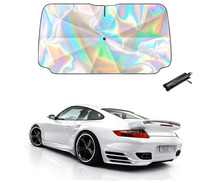 Car Sunshade Umbrella Front Window Protection Interior Accessories Windshield Retractable Car Laser Sunshade