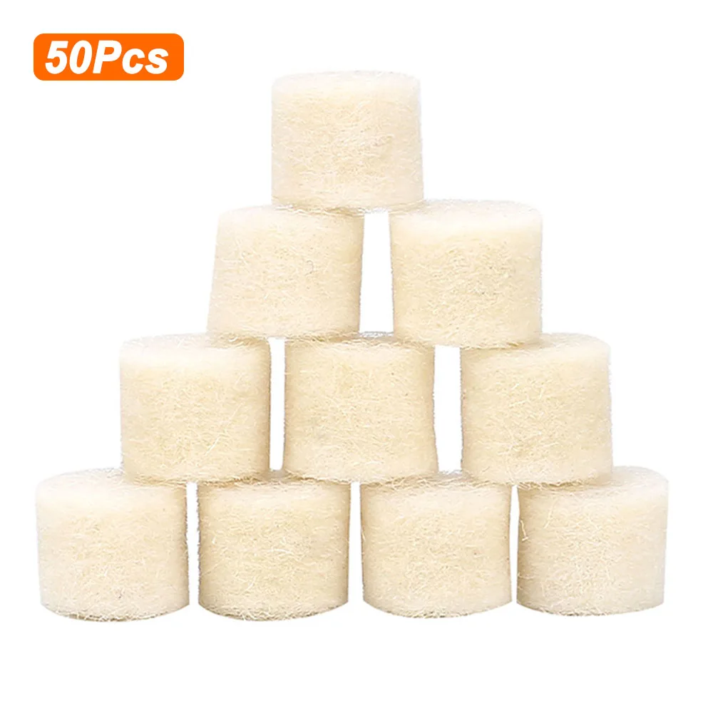 50Pcs Chamber Cleaning Pads Attachment Cleaning Chamber Mop .22 .223 .30 .38Cal 9mm Chamber Cleaning Pad Wool Felt Gun Cleaning