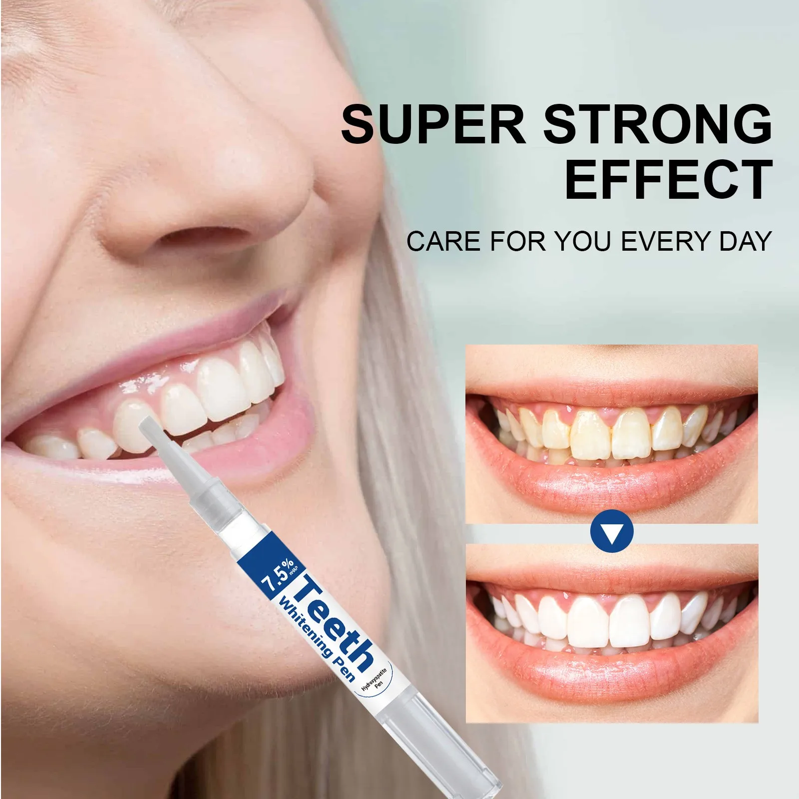 Idroxyapatite Dentifricio Placca dentale Smacchiatore Pulizia Alito fresco orale Migliora lo sbiancamento dei denti sensibile Penna gel per denti