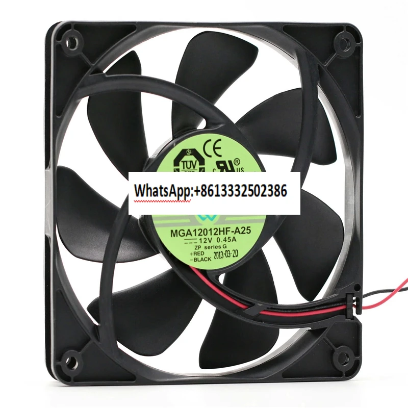 Thin chassis power supply cooling exhaust fan MGA12012HF-A25 12CM 12V 0.45A