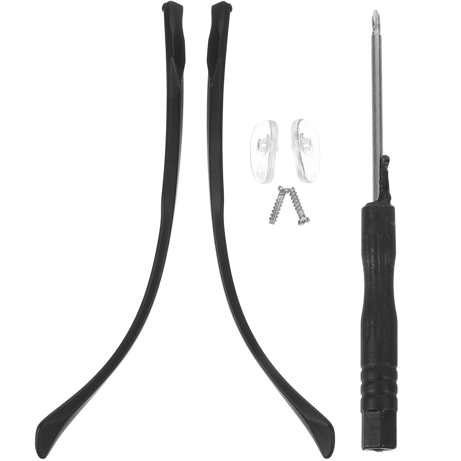 1 زوج استبدال ذراع النظارات TR90 تصميم عالمي طقم تصليح النظارات مريح سهل كسر معبد إصلاح الملحقات