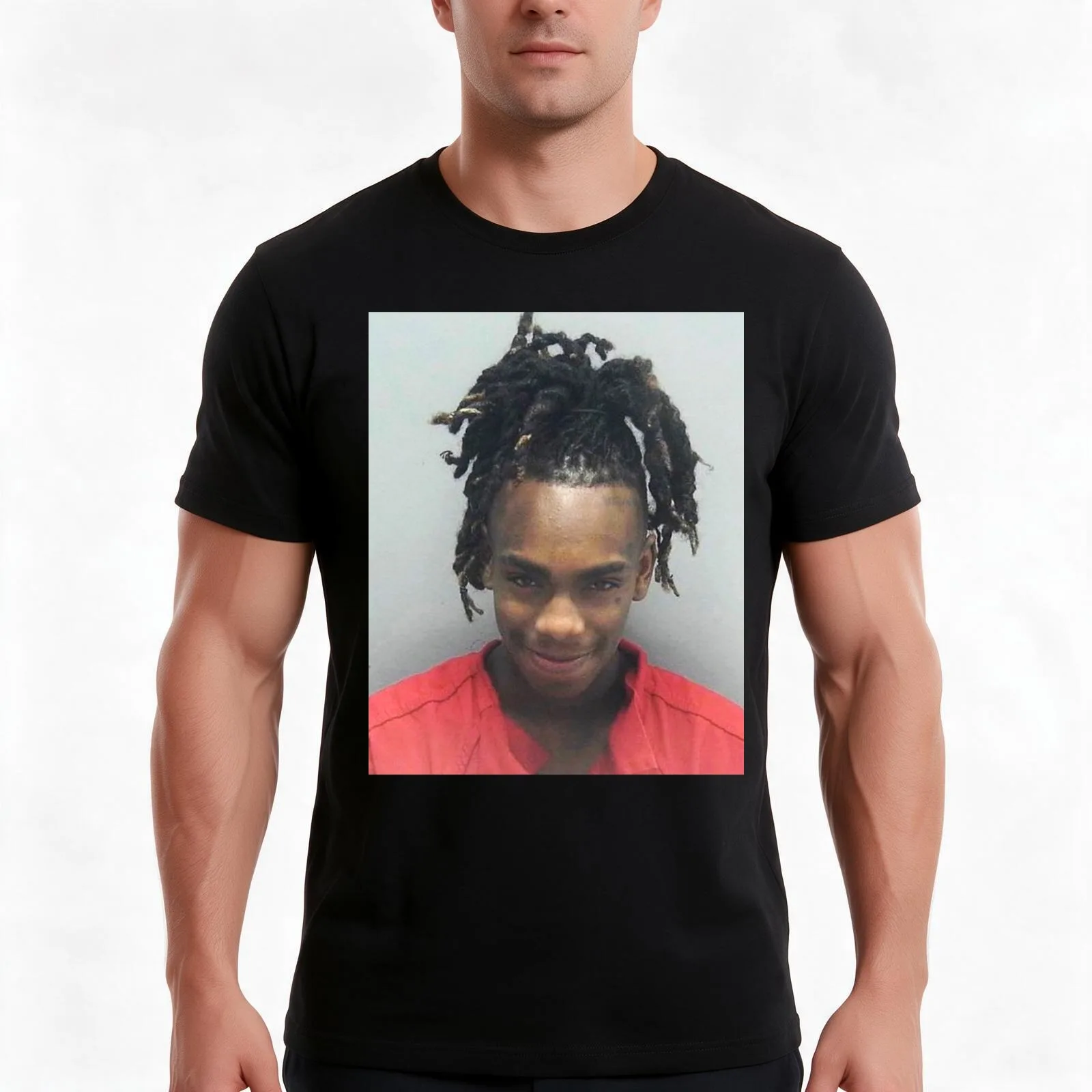 YNW Melly T-Shirt, Summer Casual Cotton Tee, Oversized Streetwear Tops, Vintage Graphic Print, Loose Fit Short Sleeve