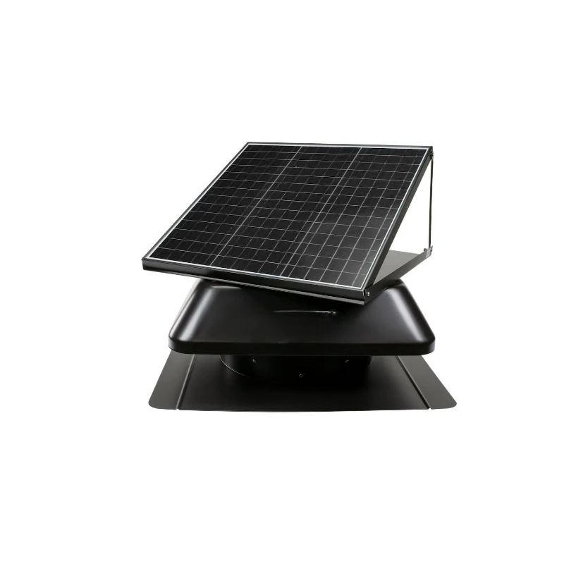 AFR SLR-40 Roof Mount Solar Attic Fan - 40 Watt Adjustable Panel - Included AC/DC Inverter for 24/7