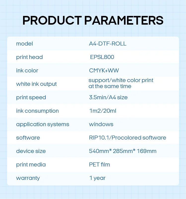 1390 L800 L805 Procolored Impresora Dtf Textil Printer A3 A4  Small Machines for Business Home